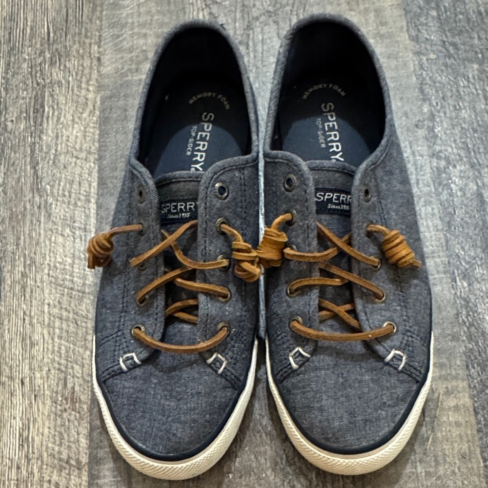 Sperry Top Sider Women's Blue and Brown Sneakers
